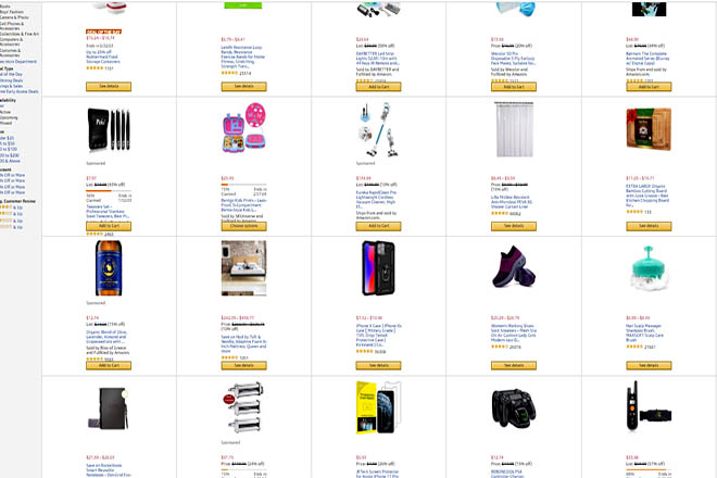 Website thương mại điện tử cung cấp dịch vụ, hàng hóa cực kỳ đa dạng. Ảnh Internet