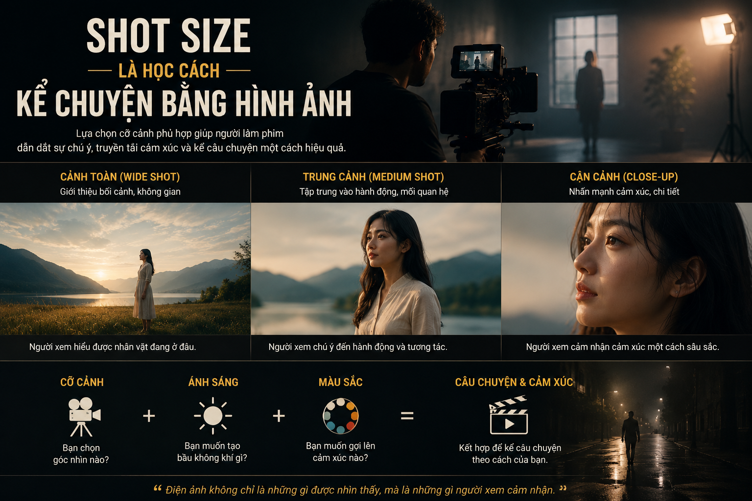 Shot Size là học cách kể chuyện bằng hình ảnh