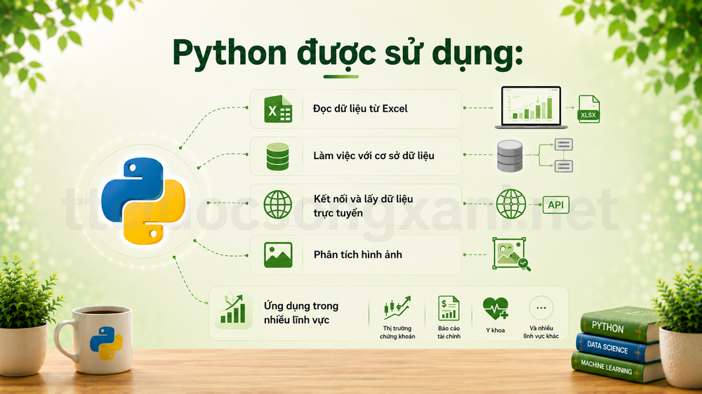 python được sử dung ở AI