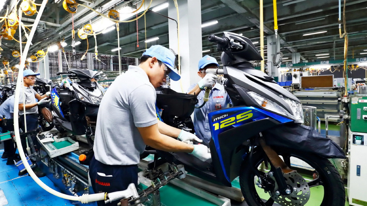 Dây chuyền sản xuất xe máy